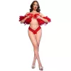 Chilirose CR4885 nyitott női tanga piros L