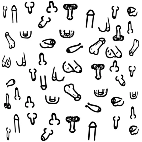 Diverty Sex Négyzet alakú poháralátét készlet vicces mintával 8,5x8,5 cm multicolor 10 db