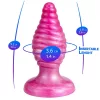 Silexd Anál plug Termoreaktív, spirális textúra 9,2 cm rózsaszín