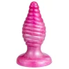 Silexd Anál plug Termoreaktív, spirális textúra 9,2 cm rózsaszín