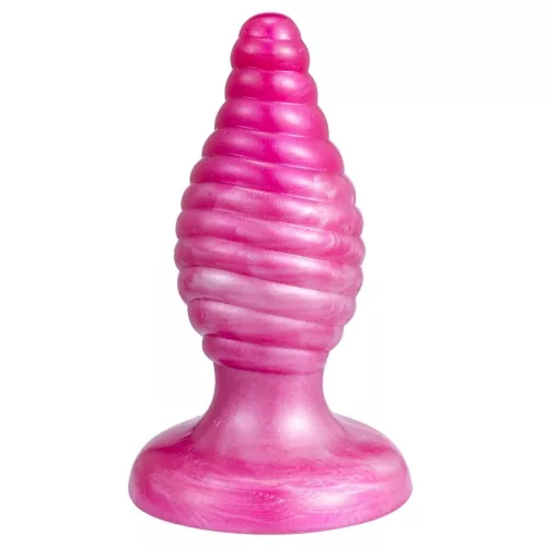 Silexd Anál plug Termoreaktív, spirális textúra 9,2 cm rózsaszín