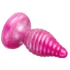 Silexd Anál plug Termoreaktív, spirális textúra 9,2 cm rózsaszín