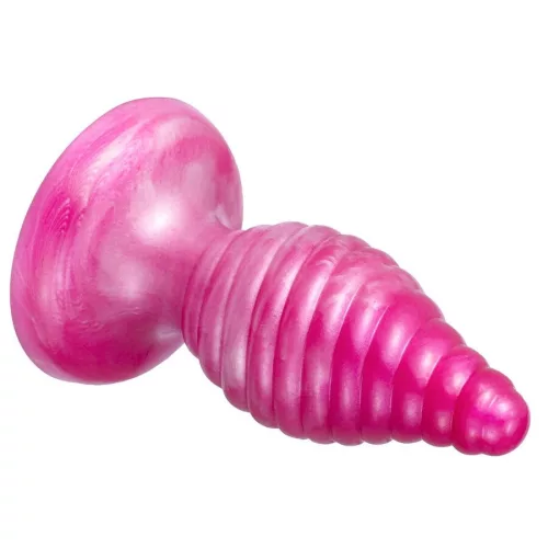 Silexd Anál plug Termoreaktív, spirális textúra 9,2 cm rózsaszín