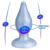 Silexd Anál plug Thermoreaktív, puha-kemény 9,2 cm gyöngykék