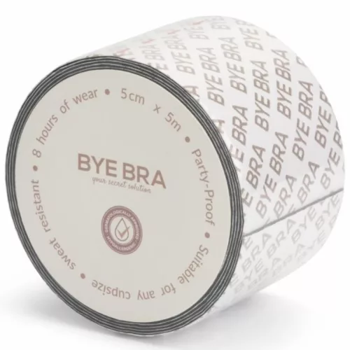 Bye-bra Testszalag Kétszélű Tartós Bőrhöz Beige 5 cm x 500 cm Egy méret