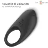 Intense péniszgyűrű rezgő, csiklóstimuláló 3 cm fekete USB-töltés