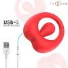 Intense Péniszgyűrű Rezgő, Csiklóstimuláló, USB töltésű Piros