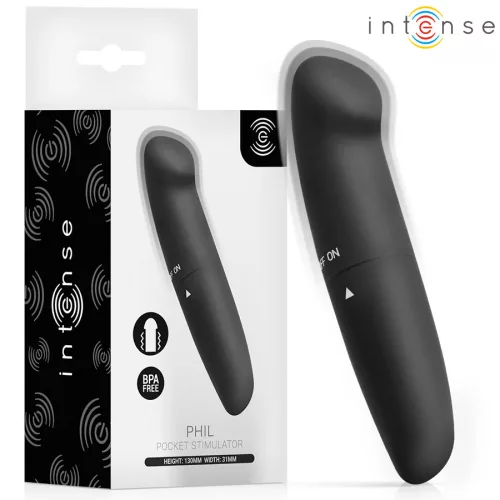 Intense Vibrátor G-pont stimuláló, csendes 13 cm fekete