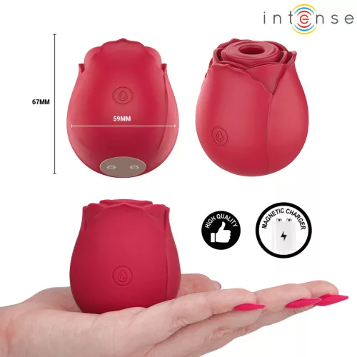 Intense Csiklóizgató Nyomáshullámos, 10 mód, USB töltős Bordeaux