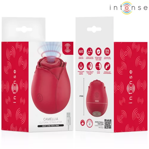 Intense Csiklóizgató Nyomáshullámos, 10 mód, USB töltős Bordeaux