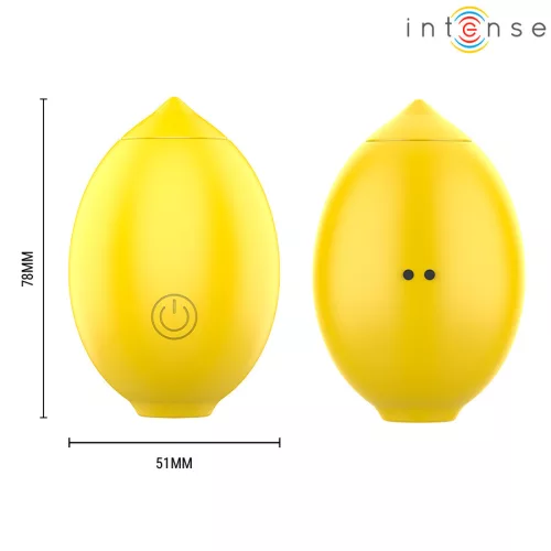Intense Csiklóizgató Szívó, USB töltős, vízálló sárga