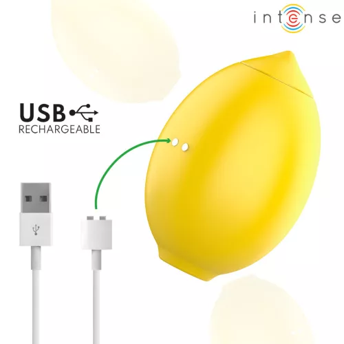 Intense Csiklóizgató Szívó, USB töltős, vízálló sárga