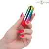 Intense Vibrátor Rezgő 10 mód USB-töltés Vízálló 7 cm Szivárvány színű