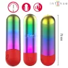 Intense Vibrátor Rezgő 10 mód USB-töltés Vízálló 7 cm Szivárvány színű