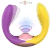 Intense Vibrátor 3 az 1-ben szívó és rezgő 10 módos újratölthető vízálló fekete