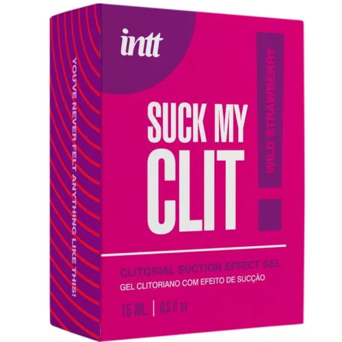 INTT Suck My Clit bizsergető csiklóizgató gél - szamócaízű, 15ml