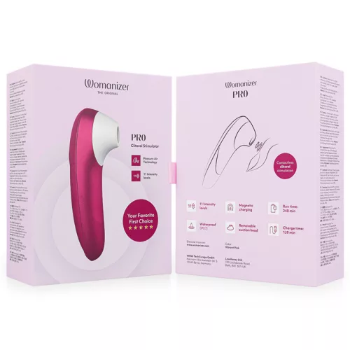 Womanizer Vibrátor Léghullámos, 11 fokozat, USB töltős Rózsaszín