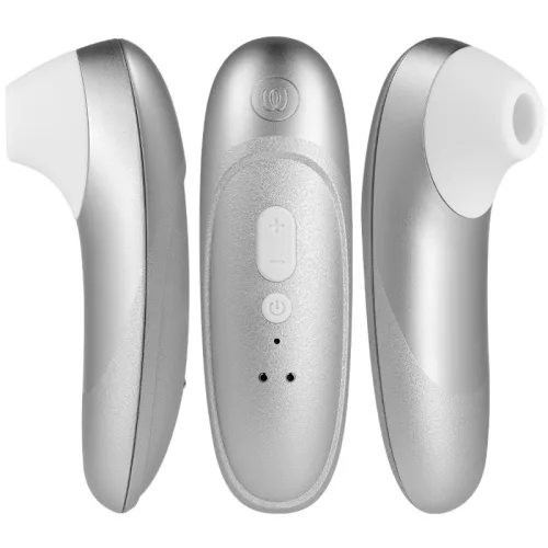 Womanizer Pro Vibrátor Klitorisz stimuláló 11 fokozat Vízálló Ezüstszürke