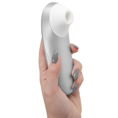 Womanizer Pro Vibrátor Klitorisz stimuláló 11 fokozat Vízálló Ezüstszürke
