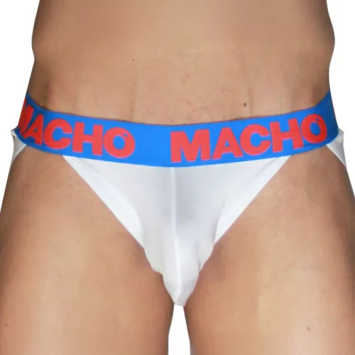 Macho Jockstrap Dupla tartás, alakformázó M fehér-kék