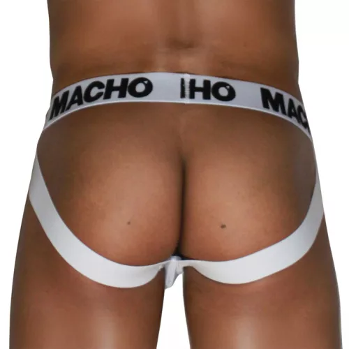 Macho Jockstrap Dupla tartás Fehér M
