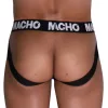 Macho Jockstrap Dupla tartás, anatómiai kialakítás L kék