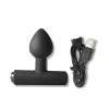 Rocks-off Anál plug Rezgő 16 funkció USB töltés Fekete