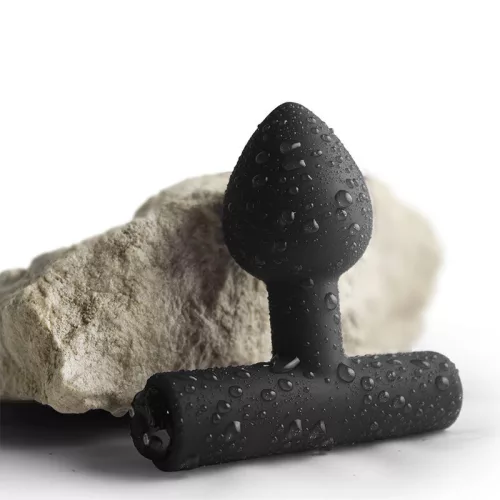 Rocks-off Anál plug Rezgő 16 funkció USB töltés Fekete
