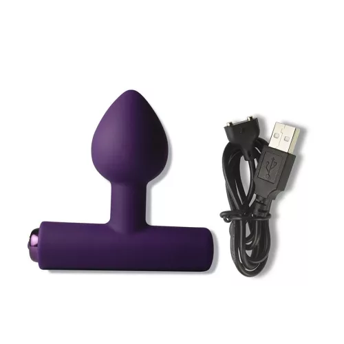 Rocks-off Anál plug Rezgő 16 funkció USB-töltés Lila