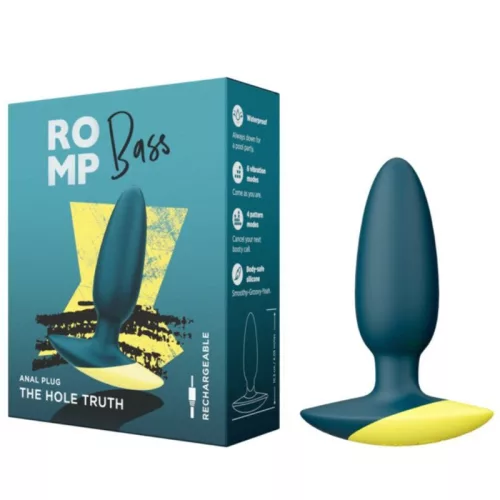 Romp Anál plug Rezgő, vízálló, 10 cm zöld