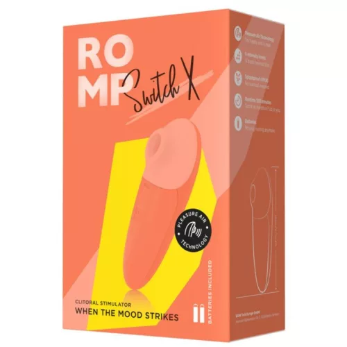 Romp Vibrátor Kettős stimuláció, 6 fokozatos Narancs