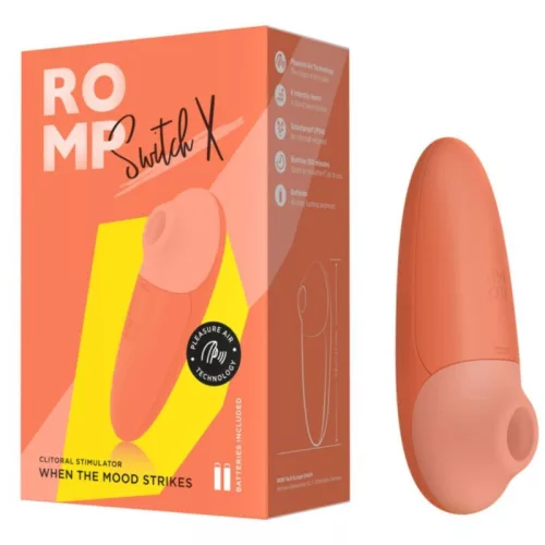 Romp Vibrátor Kettős stimuláció, 6 fokozatos Narancs