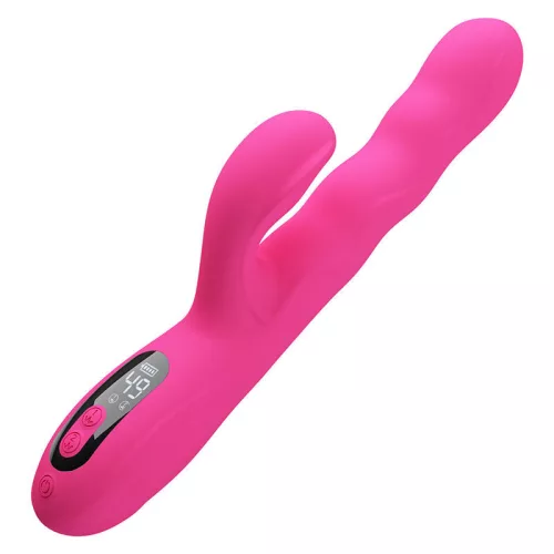 Pretty Love Vibrátor Dupla stimuláció, 9 rezgés, 4 hullámzás Rózsaszín