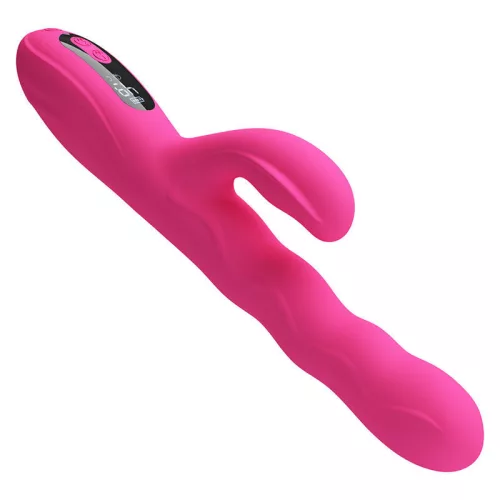 Pretty Love Vibrátor Dupla stimuláció, 9 rezgés, 4 hullámzás Rózsaszín