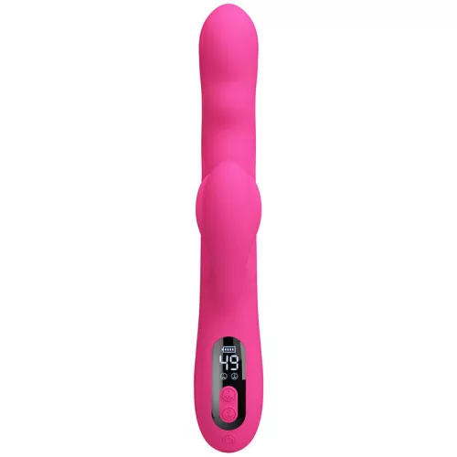 Pretty Love Vibrátor Dupla stimuláció, 9 rezgés, 4 hullámzás Rózsaszín