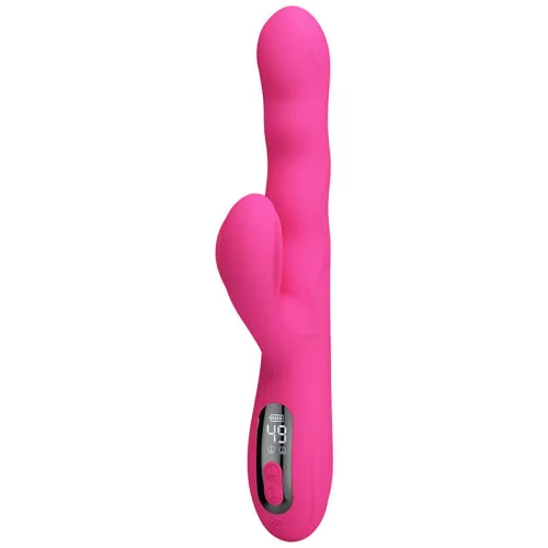 Pretty Love Vibrátor Dupla stimuláció, 9 rezgés, 4 hullámzás Rózsaszín