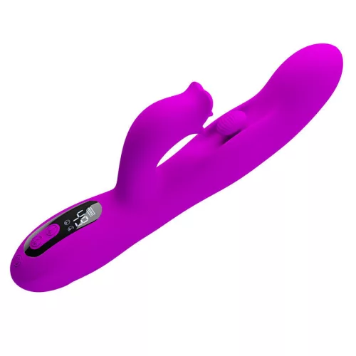 Pretty Love Vibrátor G-pont stimuláló, kettős stimuláció, 9 vibration, 4 oszcilláló mód lila
