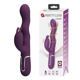   Pretty Love Rabbit vibrátor nyolcféle rezgés, lökő funkció USB tölthető lila