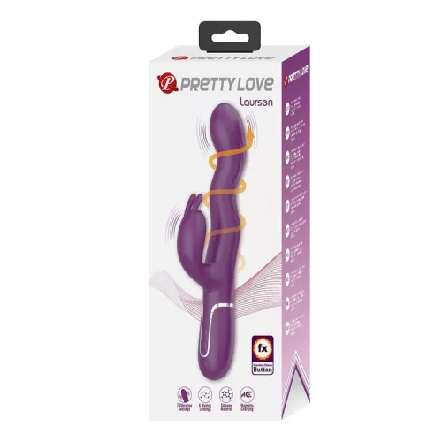 Pretty Love Rabbit vibrátor nyolcféle rezgés, lökő funkció USB tölthető lila