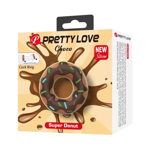 Pretty Love Super Donut péniszgyűrű - barna