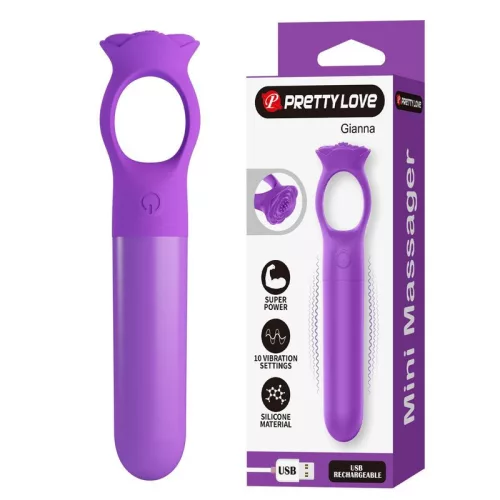 Pretty Love Mini vibrátor - lila, 10 mód