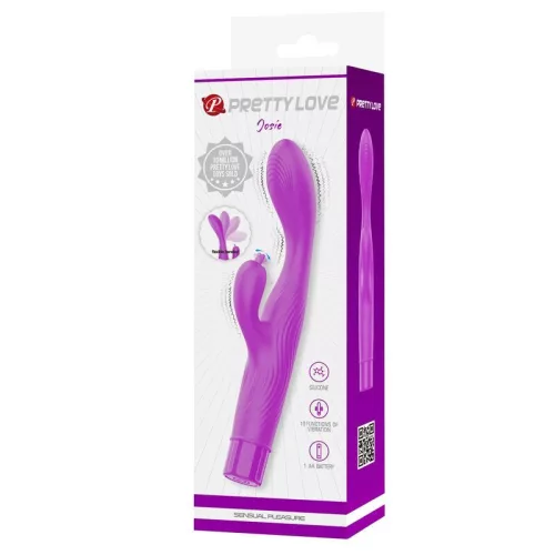 Pretty Love Jene kettős G-pont- és csiklóizgató vibrátor - lila, 10 mód