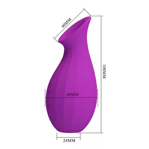 Pretty Love Magic Bottle szívóhatású csiklóizgató - lila, 7 fokozat