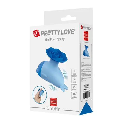Pretty Love Dolphin Mini vibrátor - kék