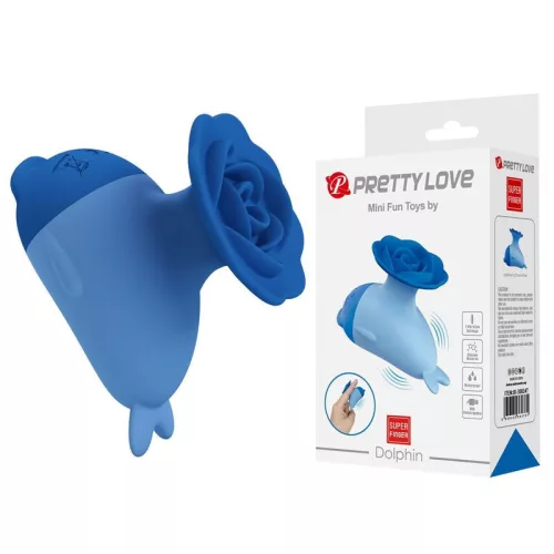 Pretty Love Dolphin Mini vibrátor - kék