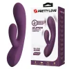 Pretty Love Vibrátor Kettős stimuláció USB töltés Lila