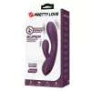Pretty Love Vibrátor Kettős stimuláció USB töltés Lila