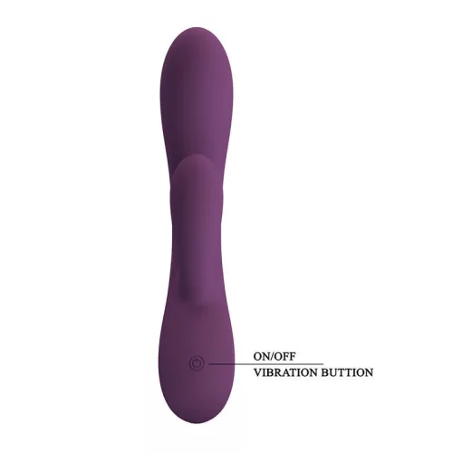Pretty Love Vibrátor Kettős stimuláció USB töltés Lila