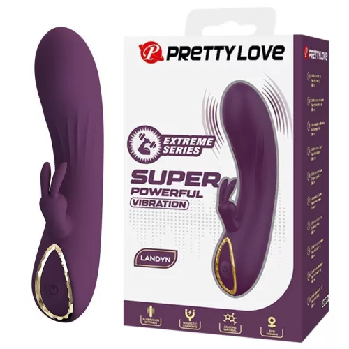 Pretty Love Vibrátor Nyúl Rezgő, 10 mód, USB töltős Lila