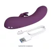 Pretty Love Vibrátor Nyúl Rezgő, 10 mód, USB töltős Lila